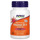 Витамин Д3, Vitamin D-3, Now Foods, 2000 МЕ, 240 капсул, фото