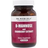 Поддержка почек с клюквой, D-Mannose and Cranberry, Dr. Mercola, 60 капсул, фото