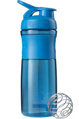 Шейкер SportMixer с шариком, Cyan, Blender Bottle, голубой, 820 мл - фото