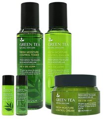 Набір для обличчя, Green tea moisture control 3 set, Enough - фото