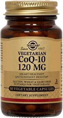 Коэнзим Q10 вегетарианский, Vegetarian CoQ-10, Solgar, 120 мг, 30 капсул - фото