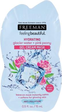 Крем-маска гелевая "Ледниковая вода и розовый пион", Feeling Beautiful Gel Cream Mask, Freeman, 15 мл - фото