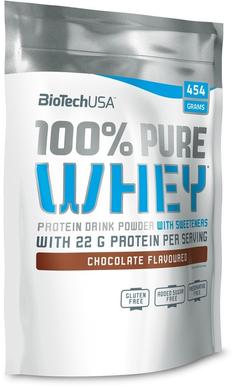 Сироватковий протеїн, 100% Pure Whey, шоколад кокос, BioTech USA, 454 г - фото
