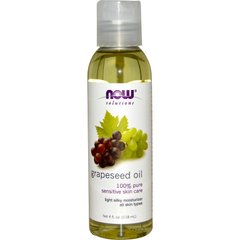 Масло виноградных косточек (Grapeseed Oil), Now Foods, Solutions, 118 мл - фото