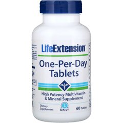 Витаминный комплекс, One-Per-Day, Life Extension, 60 таблеток - фото