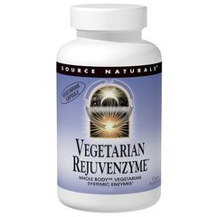 Ферменты для вегетарианцев, Rejuvenzyme, Source Naturals, 120 капсул - фото