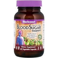 Регулювання вмісту цукру в крові, Blood Sugar Support, Bluebonnet Nutrition, Targeted Choice, 60 капсул - фото