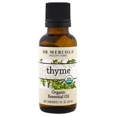 Масло чебрецю, Thyme, Dr. Mercola, Essential Oil, ефірне, органік, 30 мл - фото