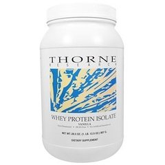 Сывороточный протеин изолят, Whey Protein, Thorne Research, ваниль, 807 г - фото