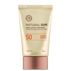 Солнцезащитный крем, SPF-50, Natural Sun, The Face Shop, 50 мл - фото