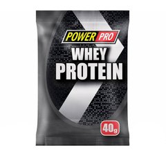 Сывороточный протеин, Whey Protein, клубника, PowerPro, 40 г - фото
