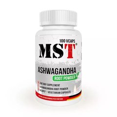 Ашвагандха, Aschwagandha, MST Nutrition, 100 растительных капсул - фото