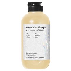 Шампунь для сухого та пошкодженого волосся, Back Bar No2 Nourishing Shampoo Argan and Honey, FarmaVita, 250 мл - фото