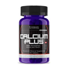 Кальцій Плюс, Calcium Plus, Ultimate Nutrition, 45 таблеток - фото