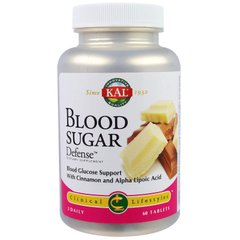 Регулювання вмісту цукру в крові, Blood Sugar Defense, Kal, 60 таблеток - фото