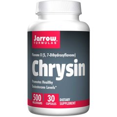 Хризин, Chrysin, Jarrow Formulas, 500 мг, 30 капсул - фото