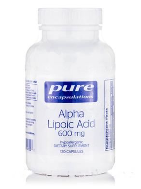 Альфа-липоевая кислота, Alpha Lipoic Acid, Pure Encapsulations, 600 мг, 120 капсул - фото