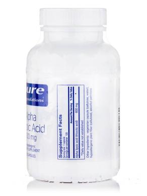 Альфа-липоевая кислота, Alpha Lipoic Acid, Pure Encapsulations, 600 мг, 120 капсул - фото