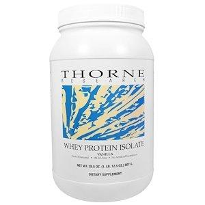 Сироватковий протеїн ізолят, Whey Protein, Thorne Research, ваніль, 807 г - фото