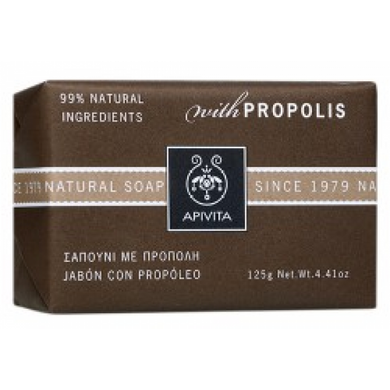 Натуральное мыло для лица и тела с прополисом, Apivita, 125 г - фото