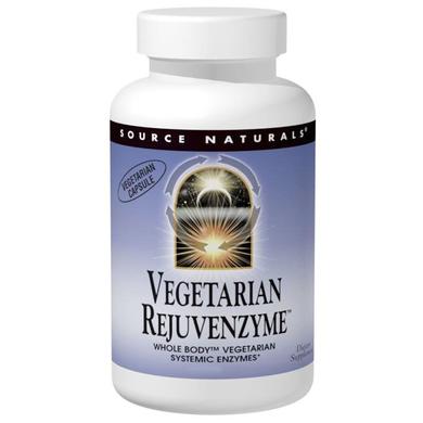 Ферменты для вегетарианцев, Rejuvenzyme, Source Naturals, 120 капсул - фото