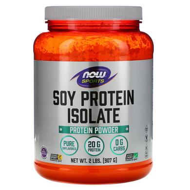 Cоевый протеїн ізолят, Soy Protein Isolate, Now Foods, Sports, порошок, 907 г - фото