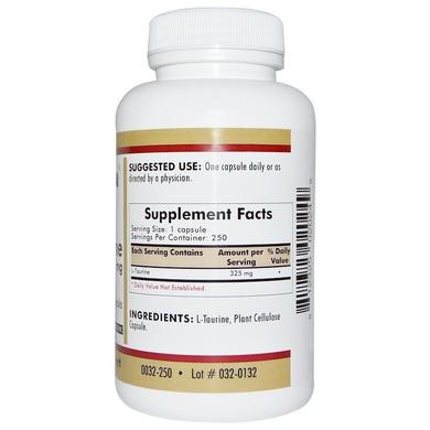 Таурин, L-Taurine, Kirkman Labs, 325 мг, 250 капсул - фото