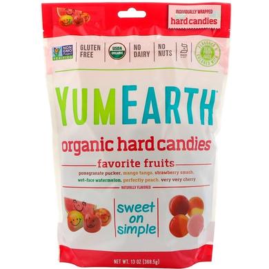 Леденцы, Fruit Hard Candies,YumEarth, 368,5 г - фото
