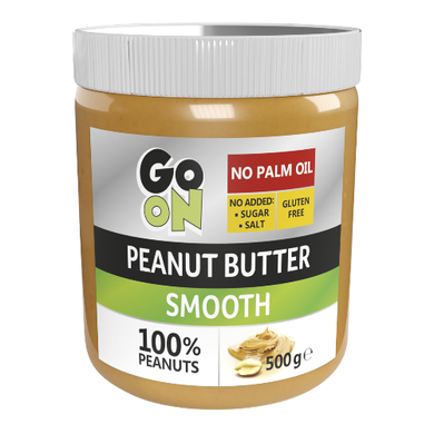 Арахисовая паста, Peanut butter smooth, GoOn Nutrition, 500 г (стекло) - фото