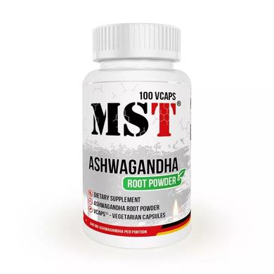 Ашвагандха, Aschwagandha, MST Nutrition, 100 рослинних капсул - фото
