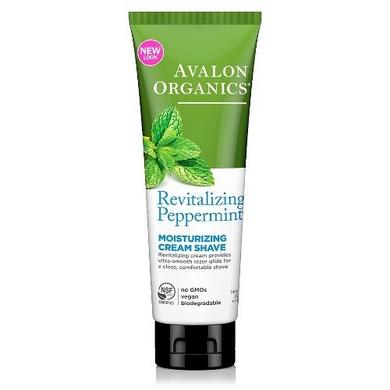 Крем для бритья (мята), Avalon Organics, увлажняющий, 227 мл - фото