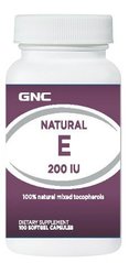 Витамин E 200, Gnc, 100 капсул - фото