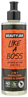 Гель-шампунь 2в1 "Like a Boss", Energizing Shower & Shampoo, Beauty Jar, 250 мл - фото