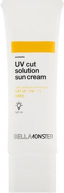 Солнцезащитный крем с соком каламансии, Blemish UV Cut Solution Sun Cream, BellaMonster, 50 мл - фото