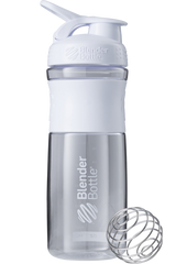 Шейкер SportMixer з кулькою, White, Blender Bottle, білий, 820 мл - фото