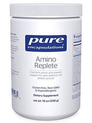 Комплекс аминокислот в свободной форме, Amino Replete Hypoallergenic Free-form Amino Acid Powder Supplement, Pure Encapsulations, 540 г - фото