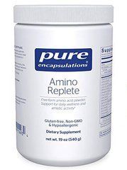 Комплекс амінокислот у вільній формі, Amino Replete Hypoallergenic Free-form Amino Acid Powder Supplement, Pure Encapsulations, 540 г - фото