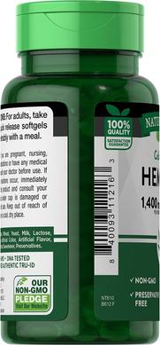 Конопляное масло, Hemp Oil, Nature's Truth, 700 мг, 60 гелевых капсул - фото
