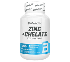 Цинк хелат, Zinc Chelate, Biotech USA, 24 мг, 60 таблеток - фото