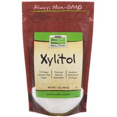 Ксилітол (цукрозамінник), Xylitol, Now Foods, 454 г - фото