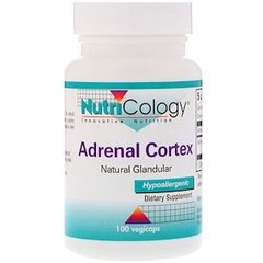 Поддержка надпочечников, Adrenal Cortex, Nutricology, 100 вегетарианских капсул - фото