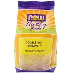 Пустые капсулы "00", Double "00" Vcaps, Now Foods, 750 капсул - фото