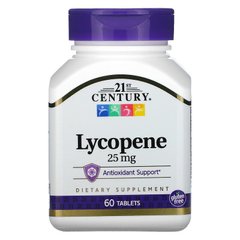 Ликопин (Lycopene), 21st Century, 25 мг, 60 таблеток - фото