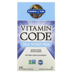 Витамины для мужчин, Garden of Life, 50+, 240 капсул - фото