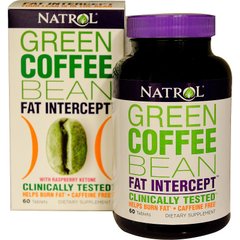 Кофе + перехватчик жиров, Natrol, 60 таблеток - фото