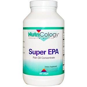 Рыбий жир, Super EPA, Fish Oil, Nutricology, 200 капсул - фото