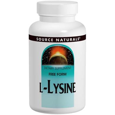 Лізин, L-Lysine, Source Naturals, 500 мг, 250 таблеток - фото