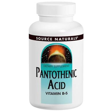 Пантотеновая кислота (Pantothenic Acid), Source Naturals, 500 мг, 200 таблеток - фото