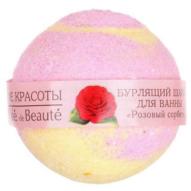 Вируючий кульку для ванни, рожевий сорбет, Кафе краси, 120 г - фото