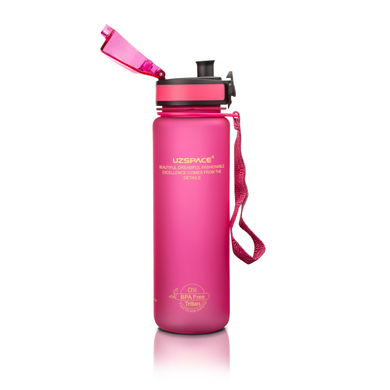 Пляшка для води, рожева, UZspace, 500 мл - фото